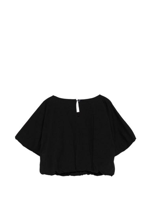 T-shirt bambina Moschino corta nera MOSCHINO KID-TEEN | HAM04BLBA1060100